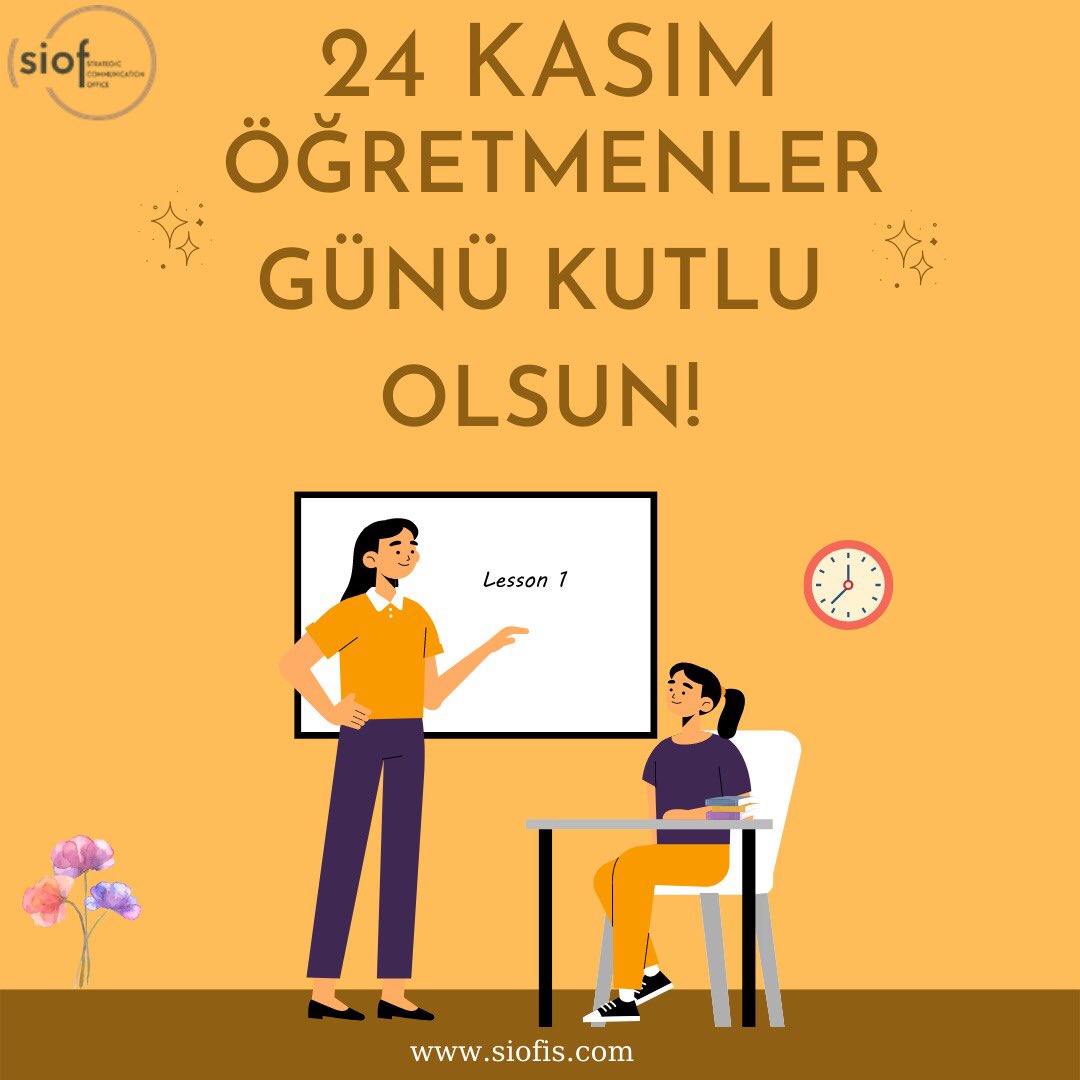 Öğretmen, doğan güneşe benzer. Etrafını aydınlatarak karanlıklara meydan okur. Öğretmenler Günü Kutlu Olsun!

#24kasım #öğretmenlergünü #kutluolsun #eğitim