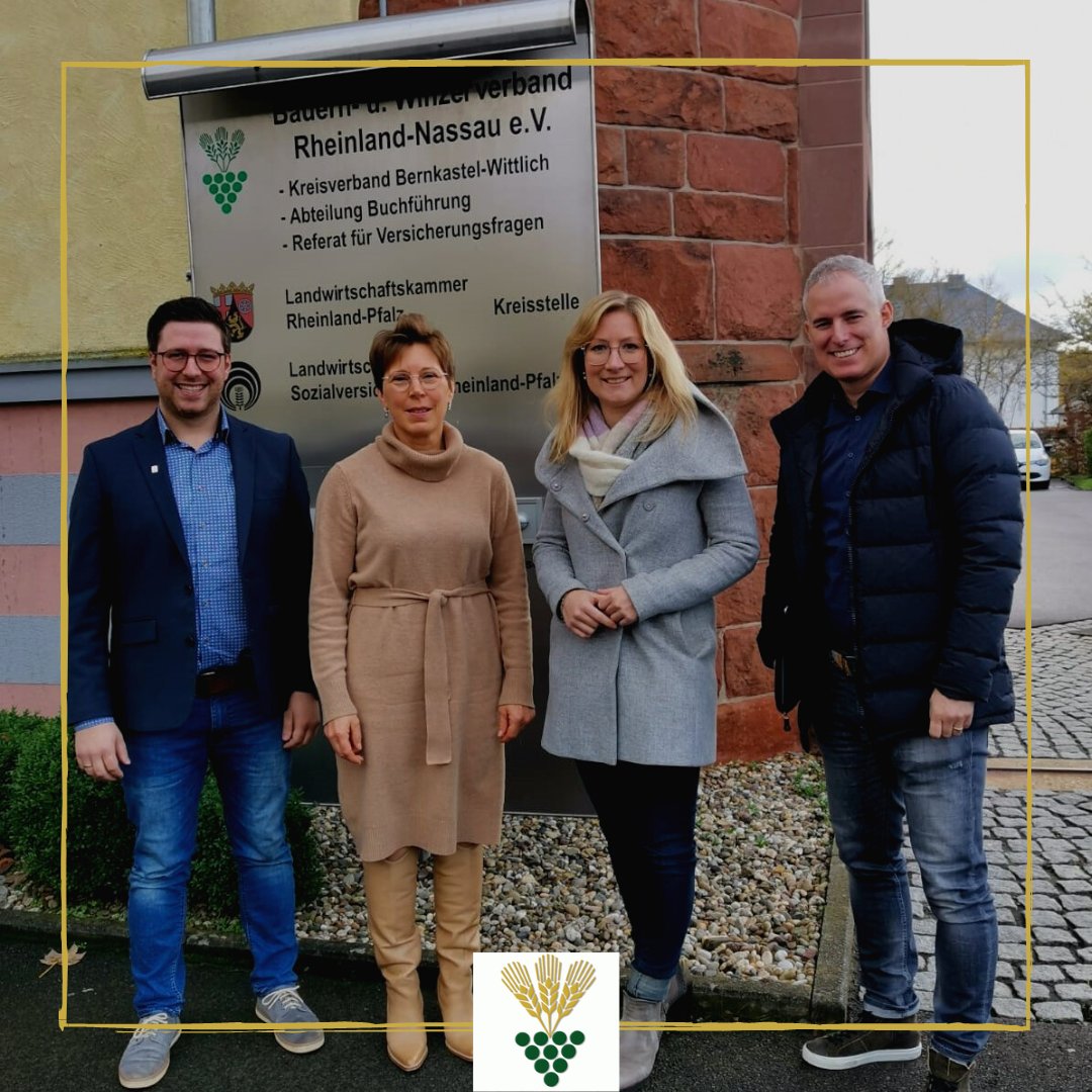 BWV_NET's tweet image. Vera Steinmetz und Pascal Kersten (Kreisverband Wittlich) waren sich beim Treffen mit den beiden CDU-Landtagsabgeordneten Karina Wächter und Dennis Junk einig, dass die möglichen EU-Pauschalverbote von Pflanzenschutzmitteln in Schutzgebieten unbedingt verhindert werden müssten.