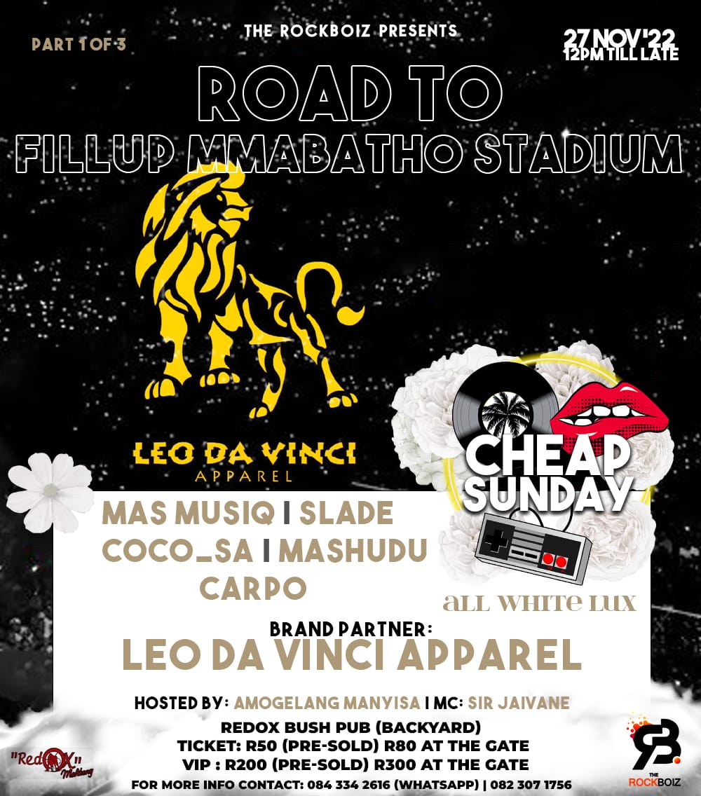 LDVApparel's tweet photo. Maftown we coming to you this Sunday ππ
#BanaBaStout #ldvapparel
#Therockboiz #TheDistinctiveDifference #FillUpMmabathoStadium #BilliatoATasteOfWealth
#AskiesMakubhlungu #FIFAWorldCup https://t.co/E2Cc83wPGO
