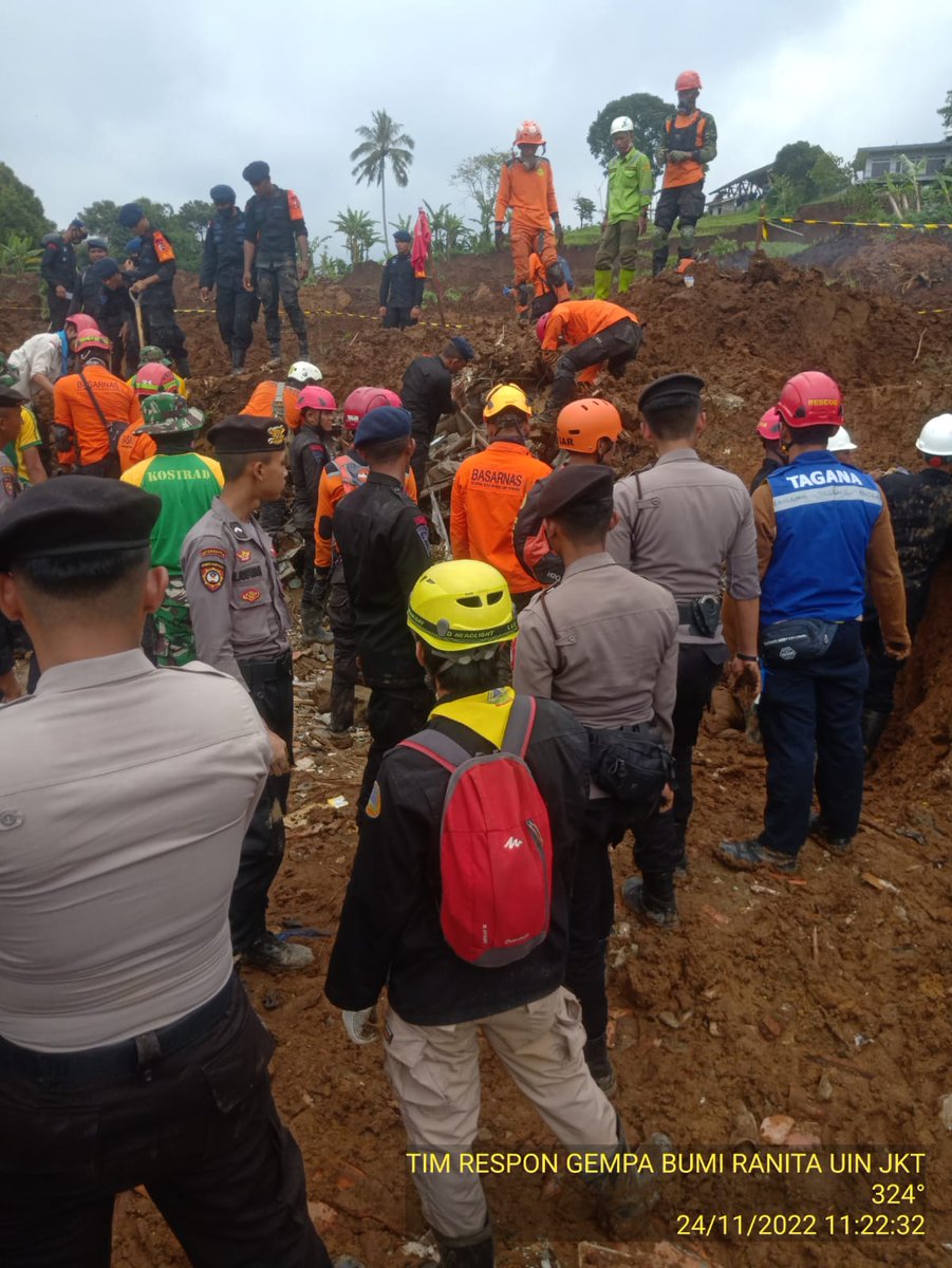 ranita_uin's tweet photo. Report Pergerakan Respon Gempa Bumi Cianjur, Jawa Barat

Kamis, 24 November 2022

Pergerakan Tim Lapangan
Tim Lapangan dibagi menjadi 3 tim. Gonang &amp; Tukle (melakukan OPSAR), Kepiku &amp; Tapang (assessment dan survei lokasi penyaluran donasi), https://t.co/UzJ5A8AQYh