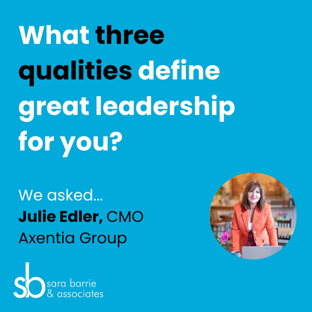 SaraBarrie's tweet photo. #ThoughtsForThursday Thank you @JulieEdler1CMO #AxentiaGroup for sharing her three qualities that define great leadership
#coaching #consulting #leadership #greatleaders #greatleadershipseries #transformativeleaders #transformativeleadership #transformational leadership https://t.co/qmvnfmli3k