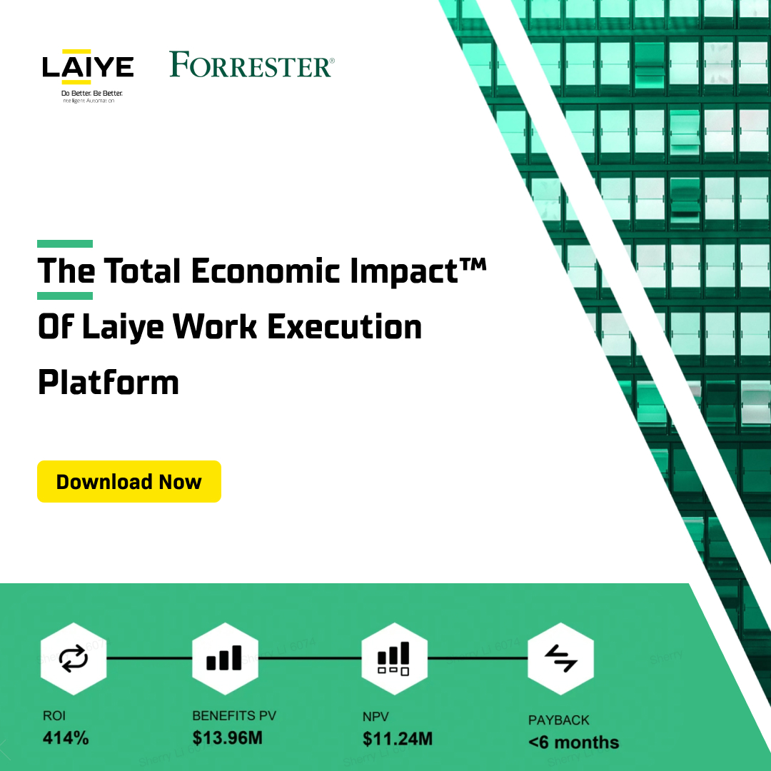 We commissioned <a href="/forrester/">Forrester</a>  Consulting to conduct a Total Economic Impact™ (TEI) study and examine the potential return on investment (ROI) enterprises may realize by deploying the #WorkExecutionPlatform.

What #WorkExecutionPlatform can help? 
👉 laiye.com/en/reports/wes…