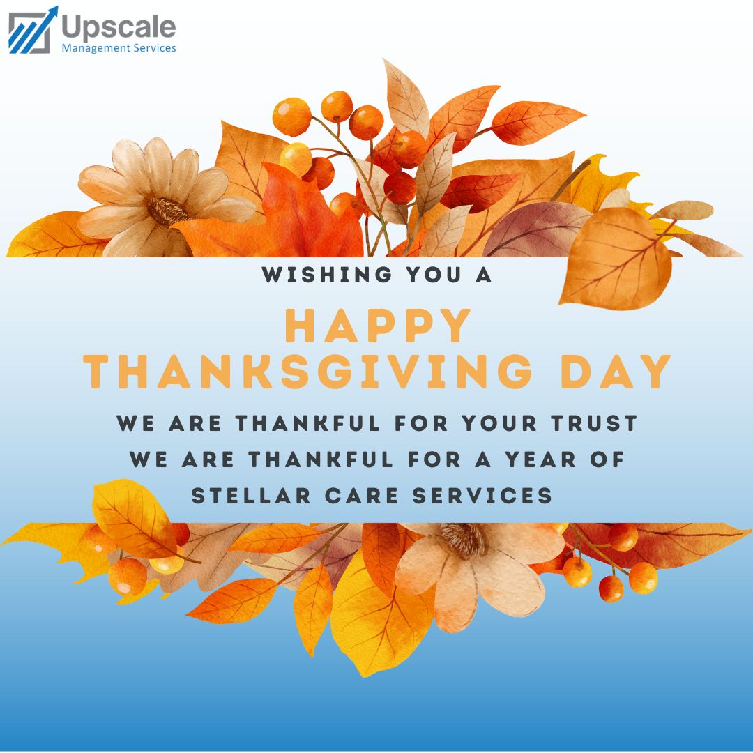 UpscaleStaffing's tweet photo. I wish you a happy Thanksgiving day. May this holiday be full of family, love and laughter. Be assured that here at Upscale Management Services, we are also thankful for being able to serve our clients and their families in many ways
#ThanksGiving
#HealthCareUS
#UpscaleManagement https://t.co/6IqNe5qiw0