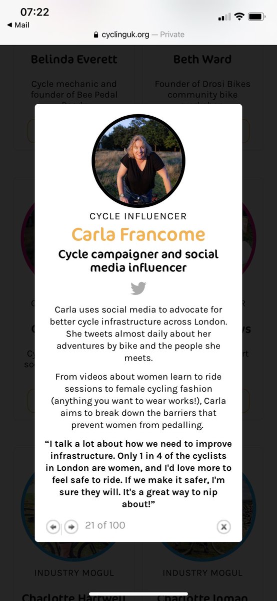 Carla Francome tweet media
