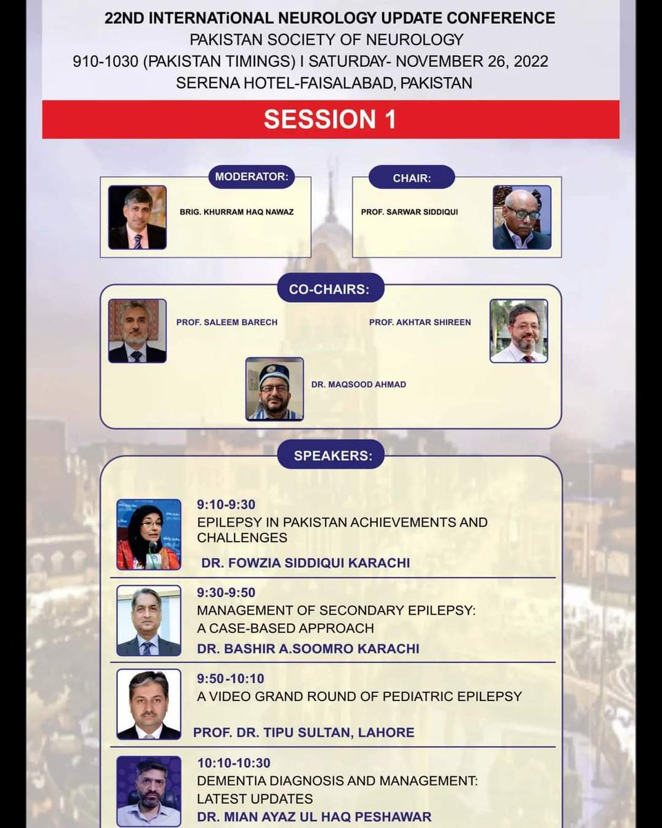 PakPsn's tweet photo. 22nd International #NeurologyUpdate &
3rd #Parkinsonsdisease and #MovementDisorders #conference 2022
At #Faisalabad https://t.co/xccjkJuQVH