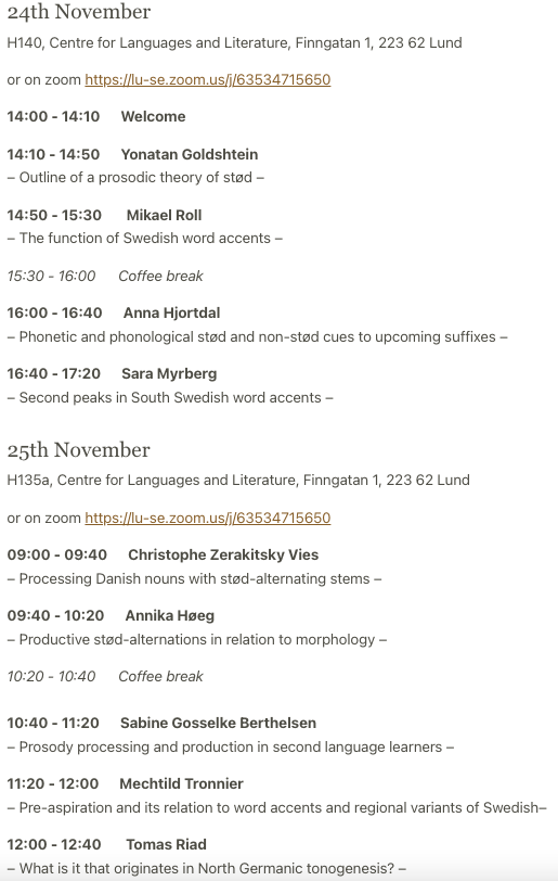 lulinguistics's tweet photo. A lot happening this week! Today and tomorrow interesting talks during the symposium ‘Prosody in North Germanic Languages’. #pingl22 

This morning a talk by @sandracronhamn on what happens when Baniwa classifiers combine with Portuguese numerals! Live updates will follow! https://t.co/44CzWkAmqV