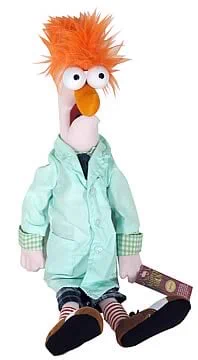 today's little guy of the day is beaker from the muppets!! (he/him) 