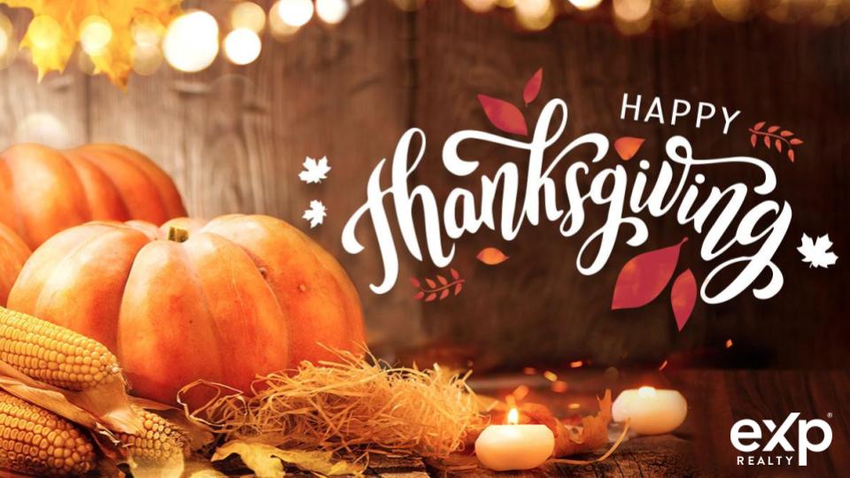 eXpRealty's tweet photo. Happy Thanksgiving From eXp
We wish you a safe and enjoyable holiday! What is your favorite Thanksgiving tradition?!
#eXpProud https://t.co/R3Wa1WVUXY