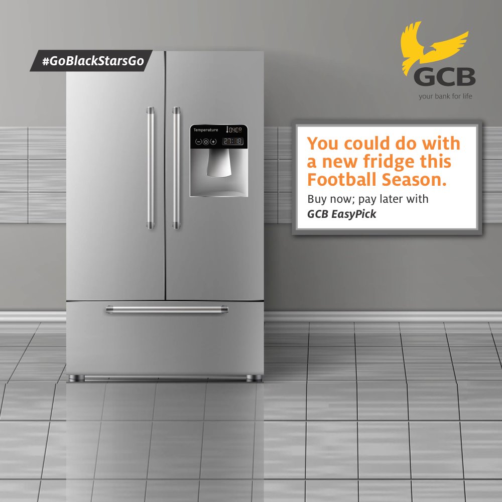 GCBBankPLC's tweet photo. No better way to chill than with a chilled drink!
Have fun with the boys this football season. 

Visit the nearest branch to apply for #GCBEasyPick. 
Chill now, Pay later.

#CompuGhana #Hisense #Electroland #QLS #TCL #EasyPick #Ghana #GoBlackStarsGo #GCBCares #GCB #YourBank4Life https://t.co/1FGVSIF4zC