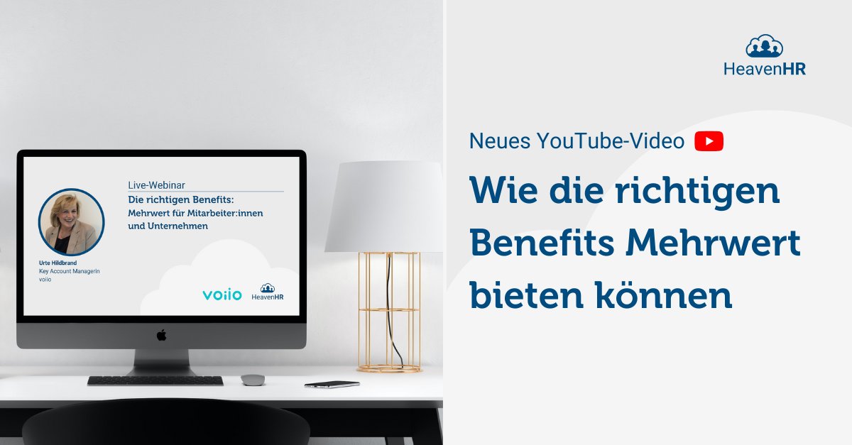 Sie möchten wissen, was wir in unserem gestrigen #LiveWebinar besprochen haben? Dann schauen Sie doch bei unserem neuesten YouTube Video vorbei: youtu.be/MrN55BTvXZs.
#mitarbeitermotivation #wertschätzung #mitarbeiterbenefits