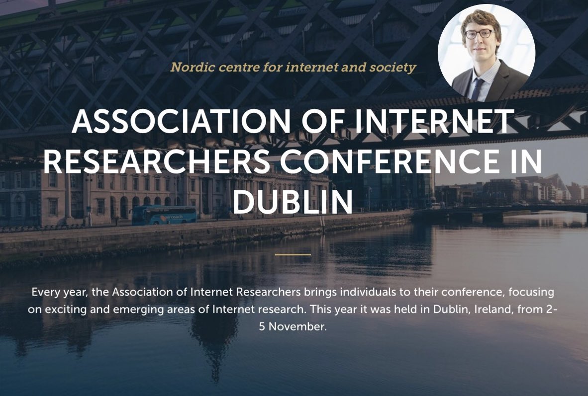 Once again, the #AoIR2022 brought together an #interdisciplinary group of scholars and researchers, this year in Dublin, Ireland.

Read about the event and about contributions from NCIS in this #news piece! bi.edu/research/resea…