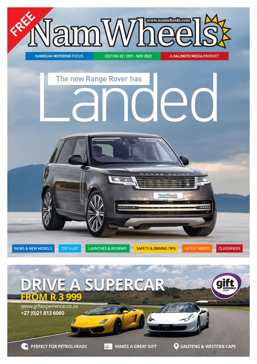 NamWheels's tweet photo. NamWheels Edition 32 is a bumper issue with stories on the new #RangeRover, #HyundaiVenue, #IsuzuMuX, #CX30, #Rumion, #UX250h, #FpaceSVR, #Sorento, #i20NLine, #PoloGTi, #RangerStormtrak & #XUV300!
https://t.co/XEuntTyirc https://t.co/stCyPMCbXp