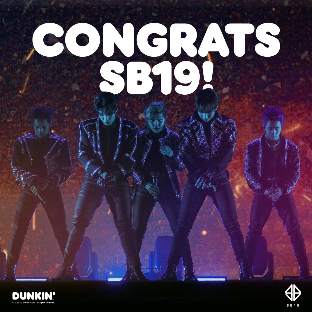 dunkinph's tweet photo. 🥳@SB19Official on bagging 7 awards at the AWIT AWARDS 2022. Your #DunkinPH fam's 💯 proud!
🎵 Most Streamed Song
🎤 Most Streamed Artist
🌏 Best Global Recording
🪩 Best Dance Recording
🎶 Best Vocal Arrangement
🎧 Best Pop Recording
🙌🏻 Best Performance (Group Recording Artist) https://t.co/ipT1DUJcgr