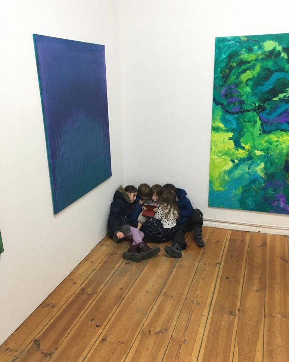 simonfindlay00's tweet photo. Thanks everyone for stopping by the exhibition and matching the art ✨🌈 https://t.co/dgrQvaE1dL
