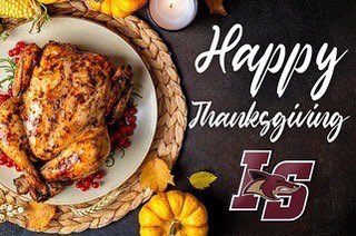 IndianCoyote's tweet photo. From the Indian Springs Football 🏈 F.A.M.I.L.Y. to yours, Happy Thanksgiving. 🦃 Watch some football, eat a lot, and give thanks for your blessings. What are your 3 favorite side dishes on this fine day? https://t.co/V76qJXT7iT