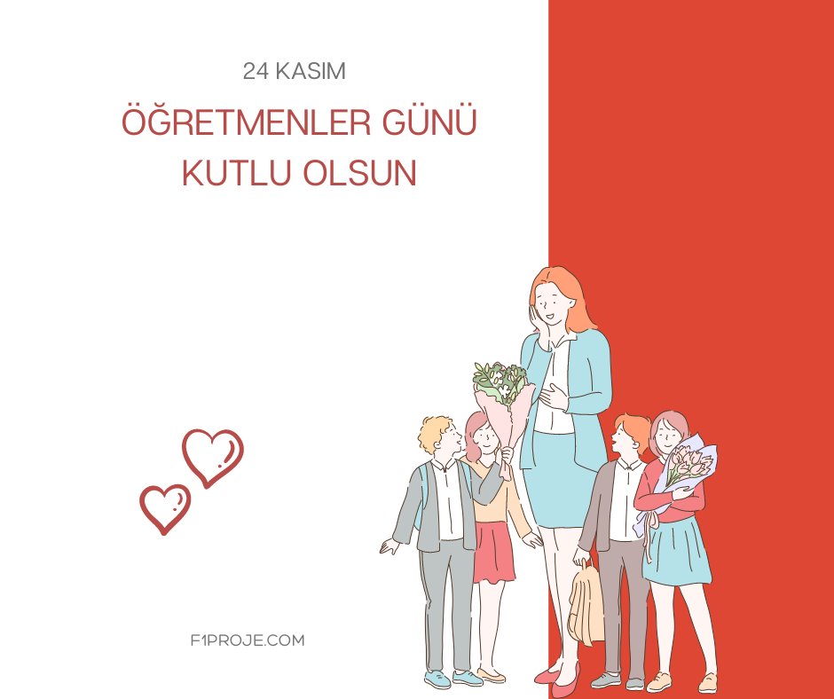 Tüm öğretmenlerimizin 24 Kasım Öğretmenler günü kutlu olsun.

#24KasımÖğretmenlerGünü