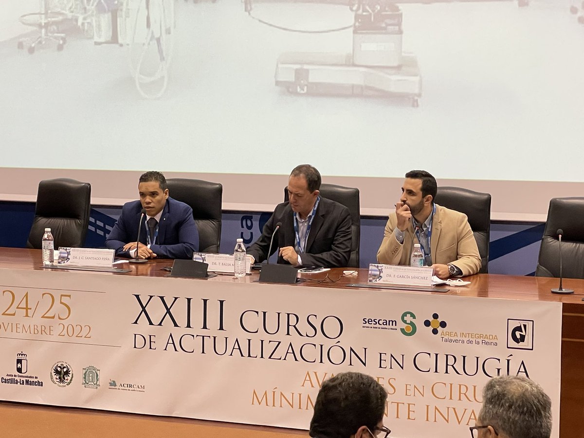 TeresaCaldern5's tweet photo. Comenzamos nuestro XXIII curso de actualización de cirugía .Grandes ponentes nos pondrán al día de los últimos avances en cirugía. @JMSuarezGrau @jbellidoluque @juliomayol @macuesta @jbellidoluque @PilarHernandezG @FelGarSan91 @MahurSmiley @SanidadTalavera @SanidadCLM https://t.co/NpgXPhZRwb