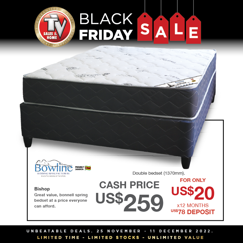 TvSalesandHome's tweet photo. Unbeatable Black Friday Deals! Available in all our branches nationwide, on a first come, first serve basis, while stocks last! 

Whatsapp or call +263 786 195 825 | 0242-757892/ 787825-7/ 771368/ 779226

#bedsets #bedroom #furniture https://t.co/fcTdjD7WFr