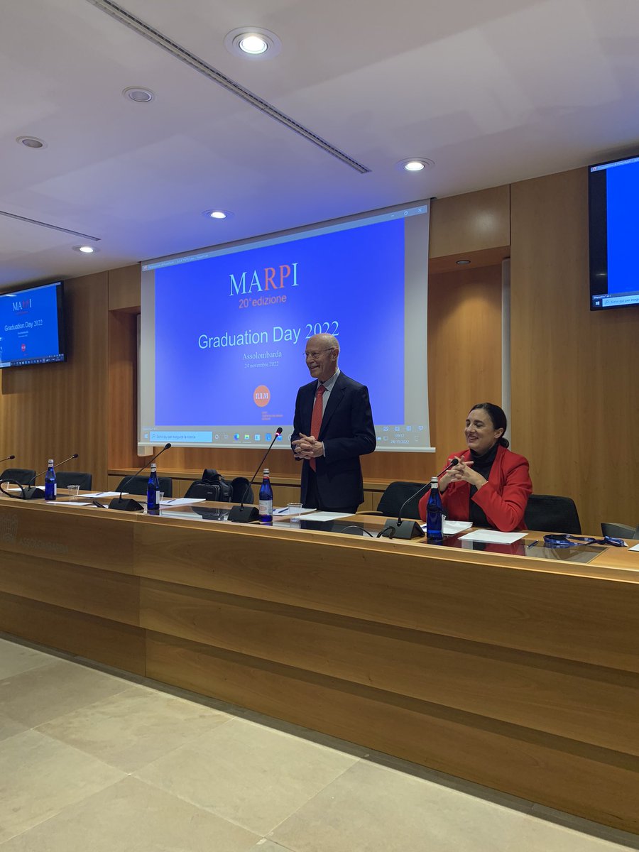 ExecutiveMARPI's tweet photo. Oggi in @Assolombarda per il #MARPI #GraduationDay 2022. Celebriamo i #20anni del master di @ScuolaIULM con @EmaInvernizzi e @SRomenti @uniiulm https://t.co/YFrtIwwGgh