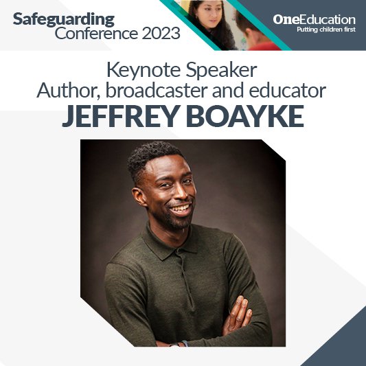 Hear from @jeffreykboakye at our #SafeguardingConf23 on 3rd Feb 2023 - book now!
oneeducation.co.uk/training-cours…