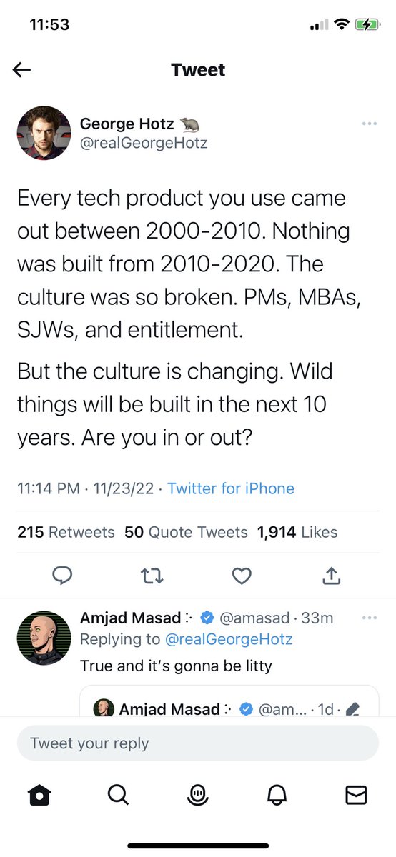 copyconstruct's tweet photo. Sorry, if culture was so broken at companies it stopped from shipping products, the blame is entirely on founders (and those who funded these founders) and top leadership.

Instead these people blame literally everyone else imaginable - PMs, MBAs (lol), woke employees etc. https://t.co/TomEbZTUsS