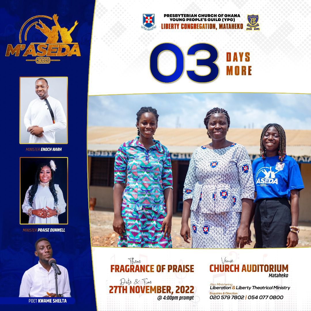 YpgLiberty's tweet photo. The climax of God's happiness is the delight He takes in the echoes of His excellence in the praises of His people🙏
It's another blissful day and the count down to our mega night of praises is still on.'M'ASEDA2022🥳
Come and experience the hand of God through praises.🙏🏾🙏🏾 https://t.co/Y3vF4vYDCU