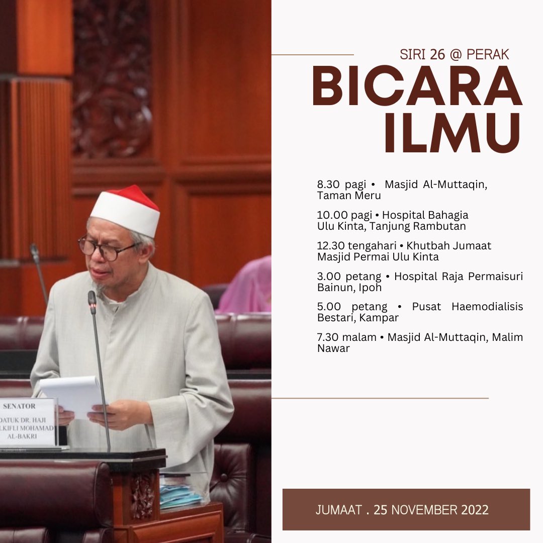 drzul_albakri's tweet photo. Esok seharian di Perak. Jemput hadir bagi yang berkelapangan. https://t.co/QoCj5ydezb