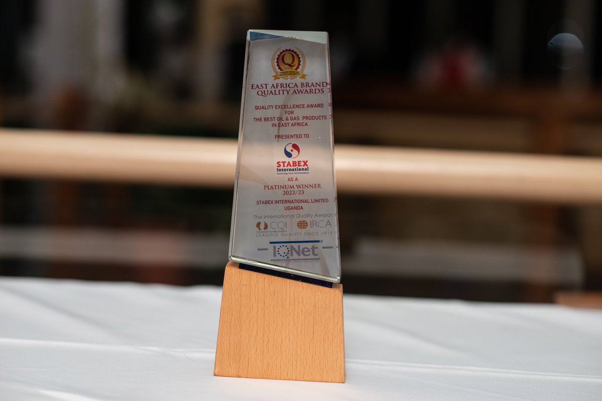 StabexIntl's tweet photo. We’re celebrating a big win! We were voted the brand with the Best Oil and Gas products in East Africa by the East Africa Brand Quality Awards. Our marketing manager Otim Gilbert received the award on our behalf.
#poweringyourperformance #bestgas #stabexgas #stabexoils https://t.co/HKQ4eNVUBQ