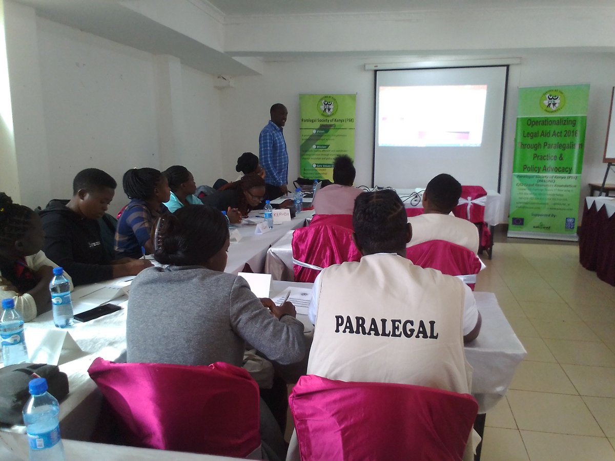 PASUNE_N's tweet photo. Kisii County Fora ongoing. PSK works closely with government and non governmental agencies to fully realize its mandate. WPA is a critical partner in paralegalism . The partnerships have strengthened Paralegal work. @UNDPKenya @GathoniNjenga4 @lrf_ke @HAKIFM1 @EUinKenya @fredots https://t.co/Fd5aAMSVKs
