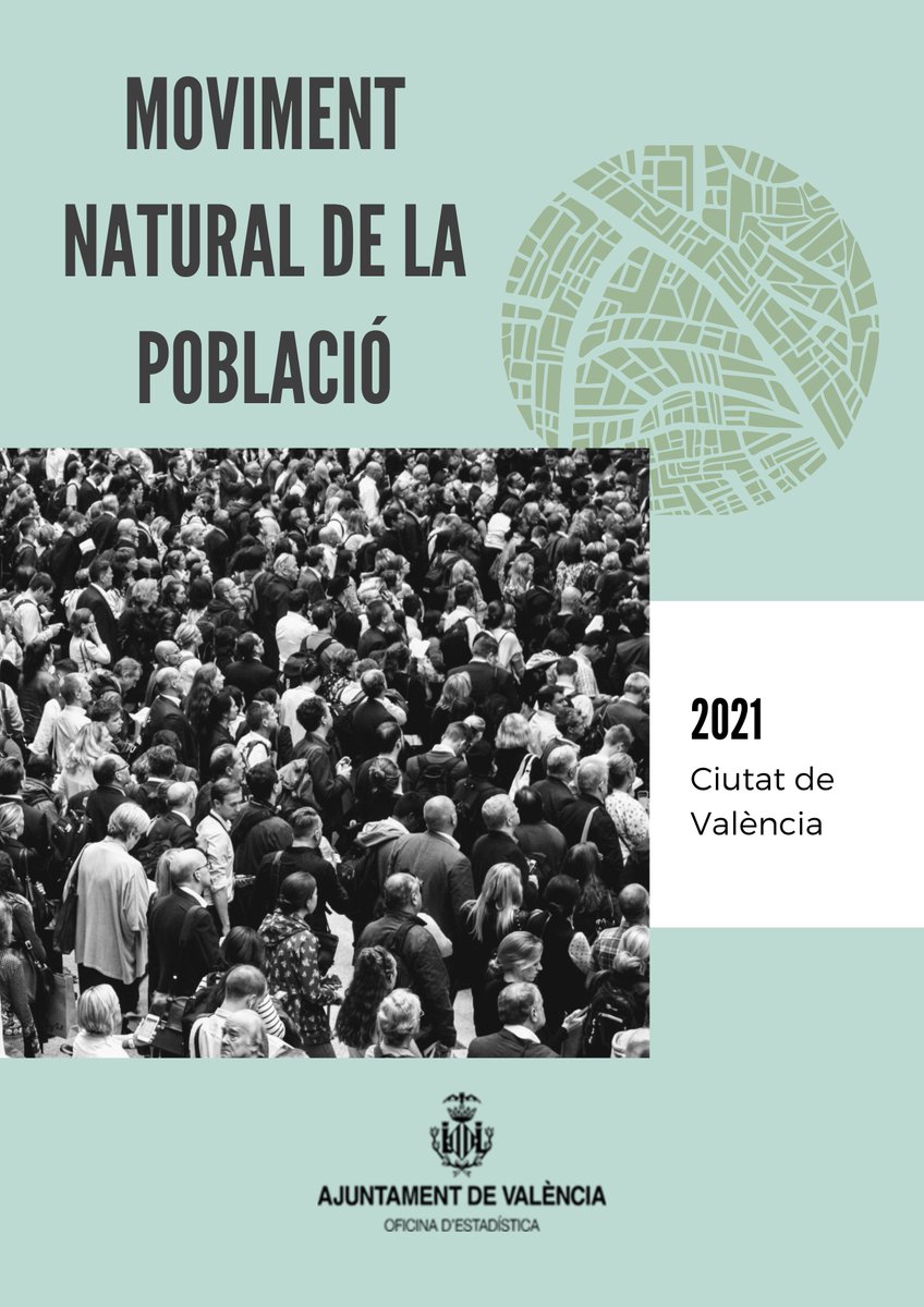 EstadisticaVLC's tweet photo. #MNP
📢 Hem publicat el "Moviment Natural de la Població a la ciutat de València", que inclou naixements, defuncions, morts fetals tardanes, parts i #matrimonis ocorreguts a #Valencia durant 2021.
Pots accedir a la publicació completa ací:
🔗https://t.co/nrjeA1RiBA https://t.co/P0ZnH8ftU0