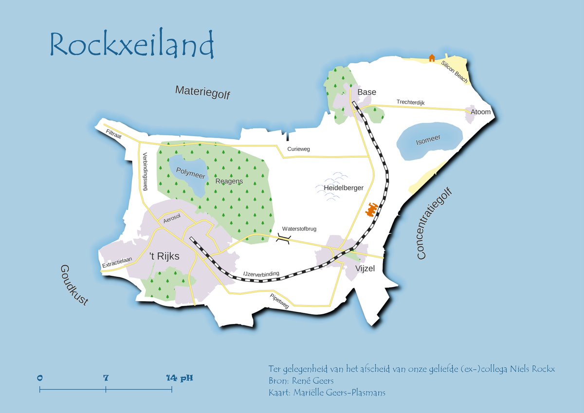 geojuffie's tweet photo. #30DayMapChallenge. Day 24: Fantasy. Begin deze maand ging mijn oud-collega Niels Rockx met pensioen. Dat verdient een eigen eiland!  Voor het maken van deze fantasie-kaart heb ik bestaande geometrieën in #QGIS geladen. #mapping  #Map  #GIS https://t.co/lzT9len6RE