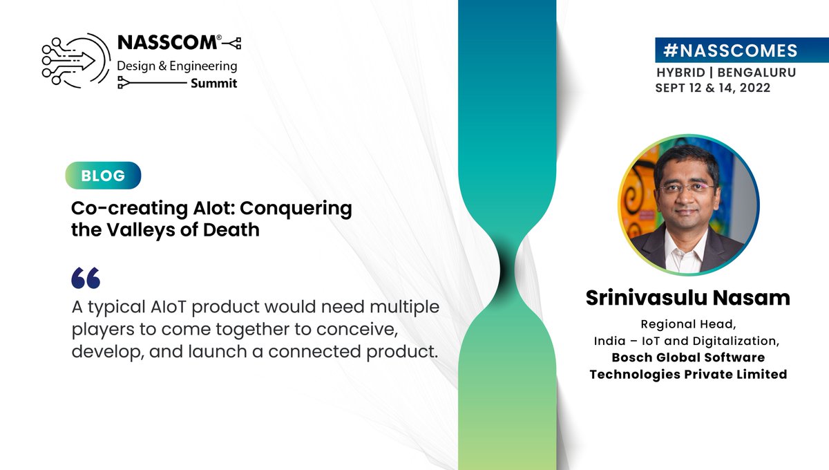 NasscomEvents's tweet photo. #NASSCOMblog
A relatively new space, #AIoT products & services need multiple players to come together.
Read what Srinivasulu Nasam, @BoschSoftware writes about phases of connected products life cycle and the need for clear transition awareness:
https://t.co/JXQ1GvTsvn
#nasscomES https://t.co/ZG2EJlRvCS