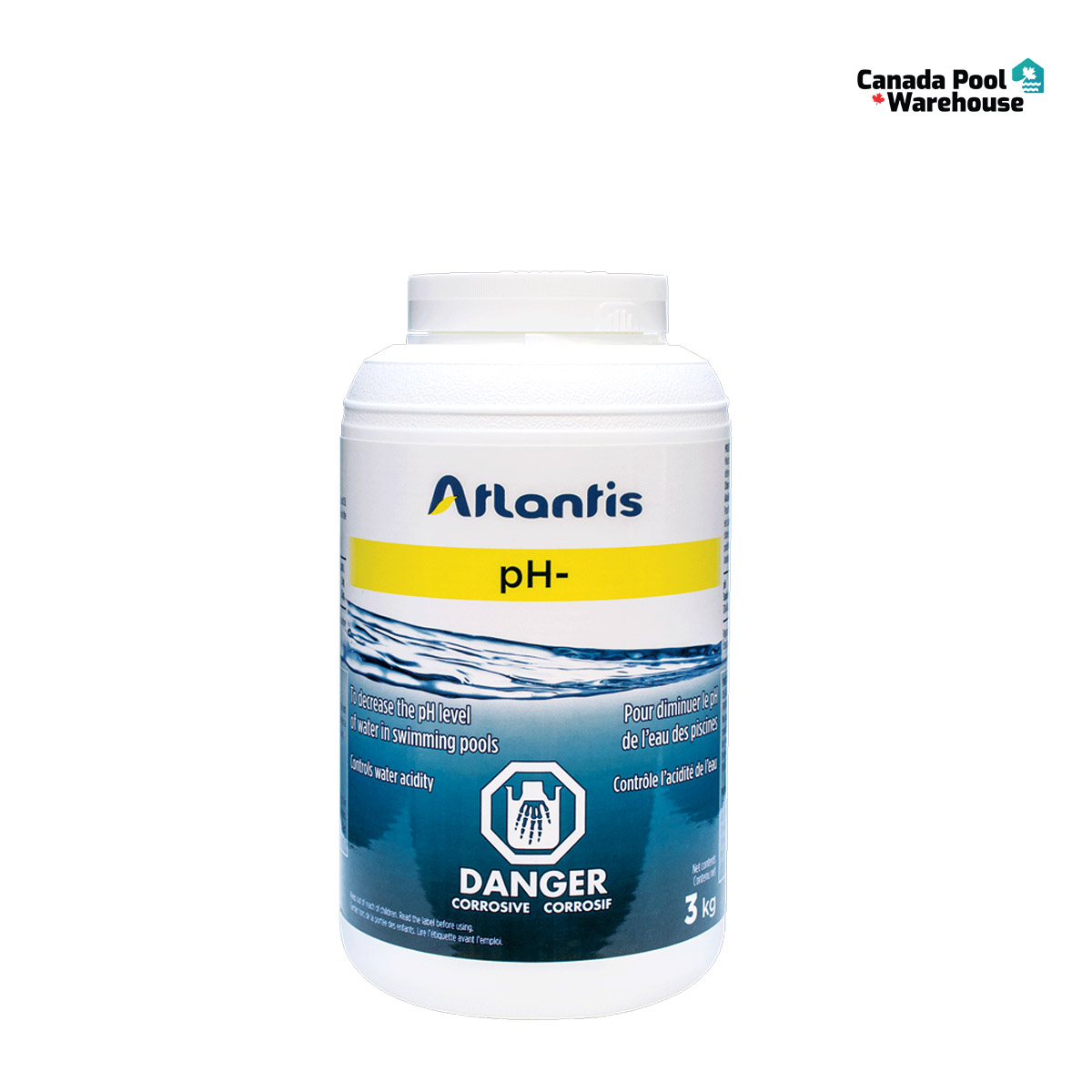 CApoolWarehouse's tweet photo. Don't let PH levels get in the way of having more fun! Atlantis pH -KG product helps your reduce the your pool's pH levels! Available here, at Canada Pool Warehouse! 

#pHReduction #SwimmingPools #PoolChemicals

https://t.co/2ELWXTU9oe https://t.co/qsrkhpGJEm