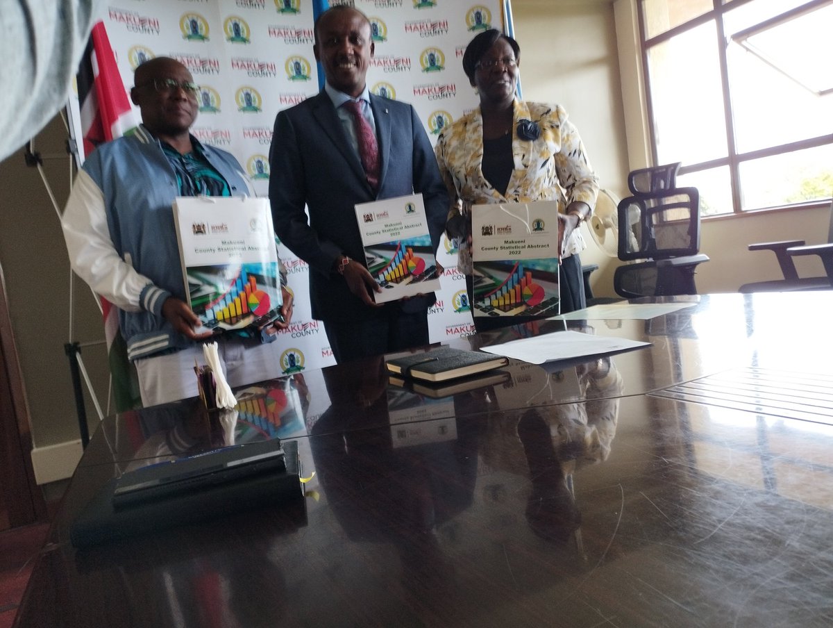 KNBStats's tweet photo. #MakueniCountyStatisticalAbstract
Courtesy call at HE Makueni Governor prior to launch of their County Statistical Abstract and Ward Statistical Profiles @Wote PWD center Makueni @Data4SDGs @Open_Institute @Nandicountygov https://t.co/O69pJsh6P1