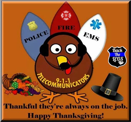 #911Dispatchers are the calm voice in the storm and the backbone of our #LawEnforcement, #EMS, & #Firefighters. #Thankful for all they do! 
#Thanksgiving #HappyThanksgiving2022