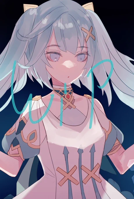 描きかけの絵 