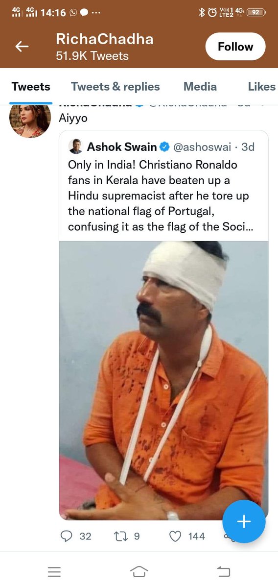 old_cricketer's tweet photo. बहुत ढूंढा पर आफताब और श्रद्धा कांड पर ऋचा चड्ढा का कोई पोस्ट नहीं पाया । ये जरूर मिले https://t.co/0r6NxbfhKA