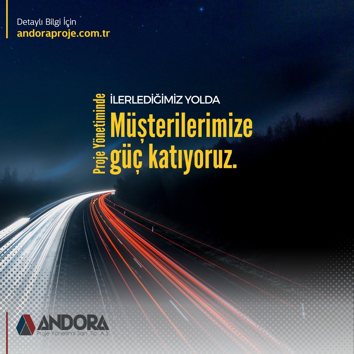 Andora Proje Yönetimi San.Tic. A.Ş. Olarak; Proje Yönetiminde İlerlediğimiz Yolda Müşterilerimize Güç Katıyoruz. #andora #andoraproje #mimarlik #inşaat #fabrika #fabrikayapım #proje #project