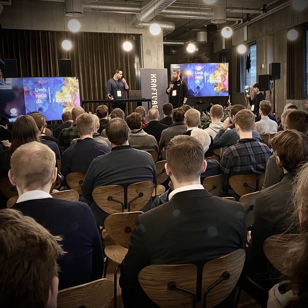 Umbraco DK Festival 2022 has begun! 

Looking forward to an awesome day filled Umbraco, great speaks and network 🤩 Welcome! #umbraco #umbdkfest