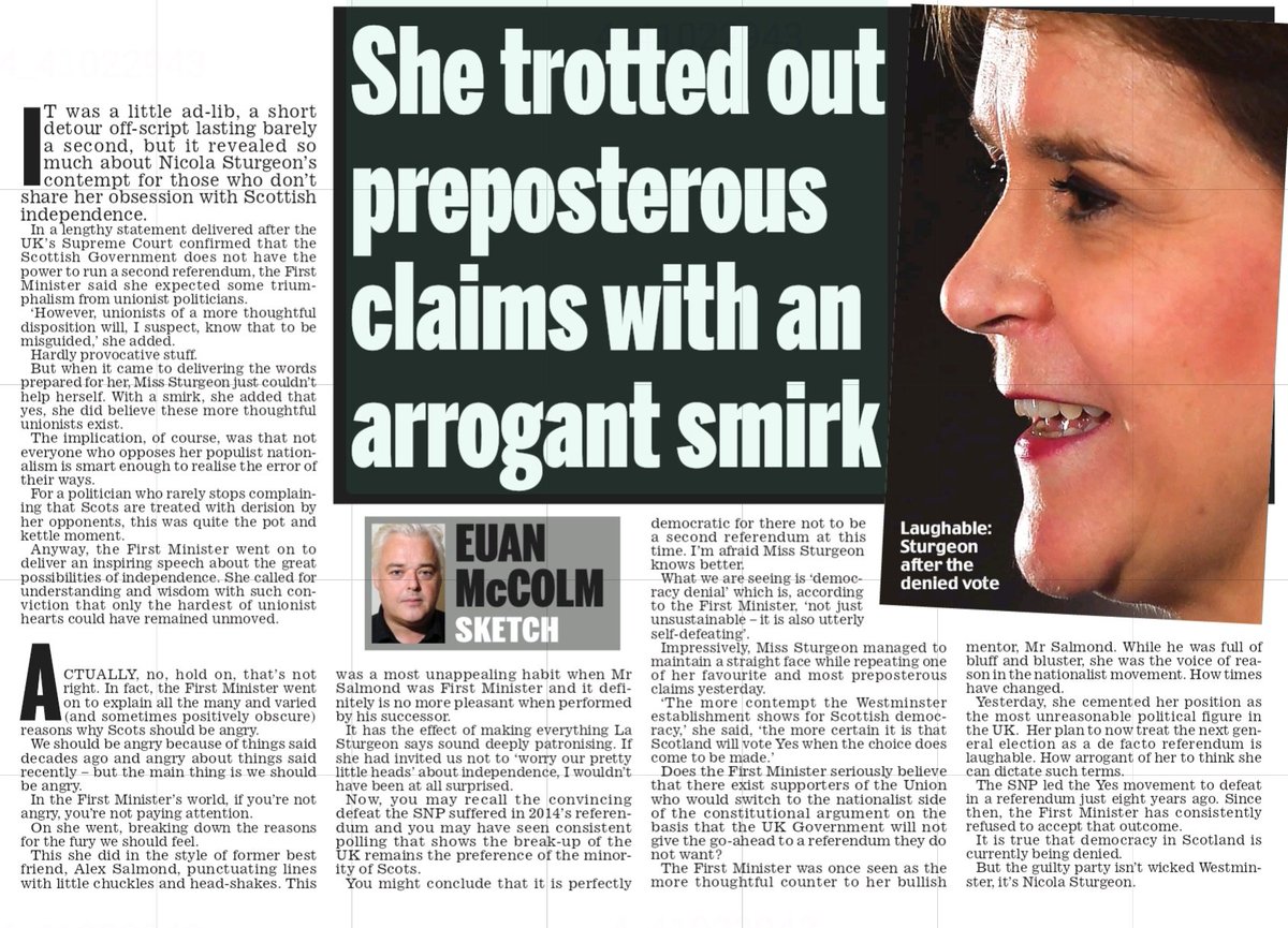 AgentP22's tweet image. Democracy in Scotland is currently being denied.

Denied by Nicola Sturgeon.