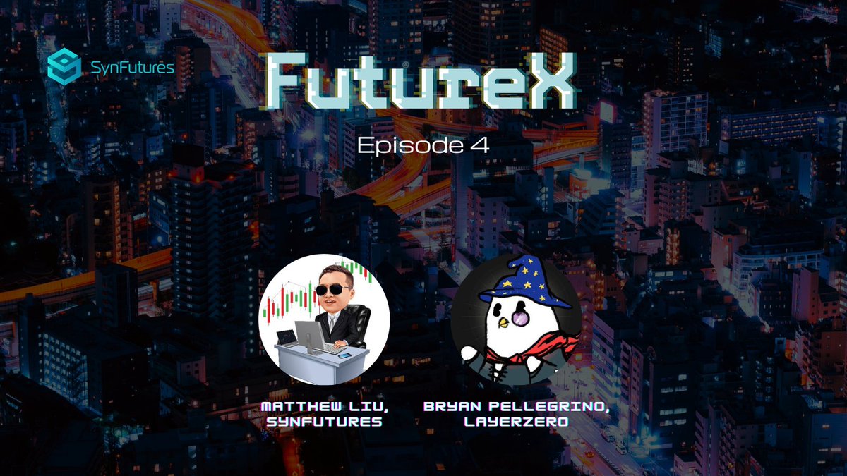 SynFutures (@synfuturesdefi) on Twitter photo 📣📣Our NEW episode of the #FutureX podcast with
<a href="/PrimordialAA/">Bryan Pellegrino (臭企鹅)</a> from <a href="/LayerZero_Labs/">LayerZero Labs</a> is live!
💻Watch on YouTube: youtu.be/YslYslHMpsM
🔉Listen on Spotify: spoti.fi/3gEofVI
🔉Listen on Apple Podcasts: apple.co/3ianaFN
#SynFutures 🔥🔥🔥 📣📣Our NEW episode of the #FutureX podcast with
<a href="/PrimordialAA/">Bryan Pellegrino (臭企鹅)</a> from <a href="/LayerZero_Labs/">LayerZero Labs</a> is live!
💻Watch on YouTube: youtu.be/YslYslHMpsM
🔉Listen on Spotify: spoti.fi/3gEofVI
🔉Listen on Apple Podcasts: apple.co/3ianaFN
#SynFutures 🔥🔥🔥
