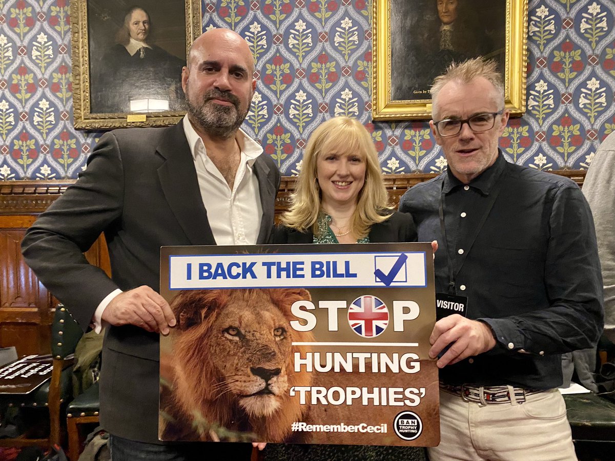 “86% of Brits & 92% of Tory voters want import of hunting trophies banned.” Packed @APPGTrophyHunt reception with excellent speakers, cross-party politicians, plus call for everyone to ask their MP to support @HenrySmithUK’s Bill on Fri: action.hsi.org/page/116753/ac… #BanTrophyHunting