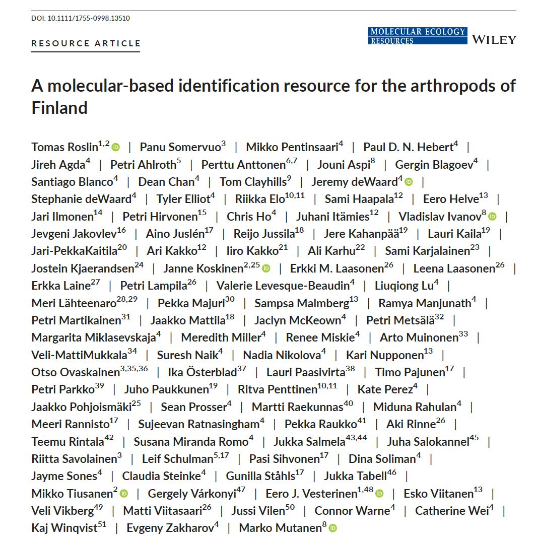 arcticants's tweet photo. 9/10. @UniOulu is leading DNA barcoding activities in Finland through Finnish Biodiversity Information Facility (#FinBIF) infrastructure on roadmap project. DNA barcodes are already available for ca 25000-30000 species occurring in Finland, and more is coming. https://t.co/SkcojSypdT