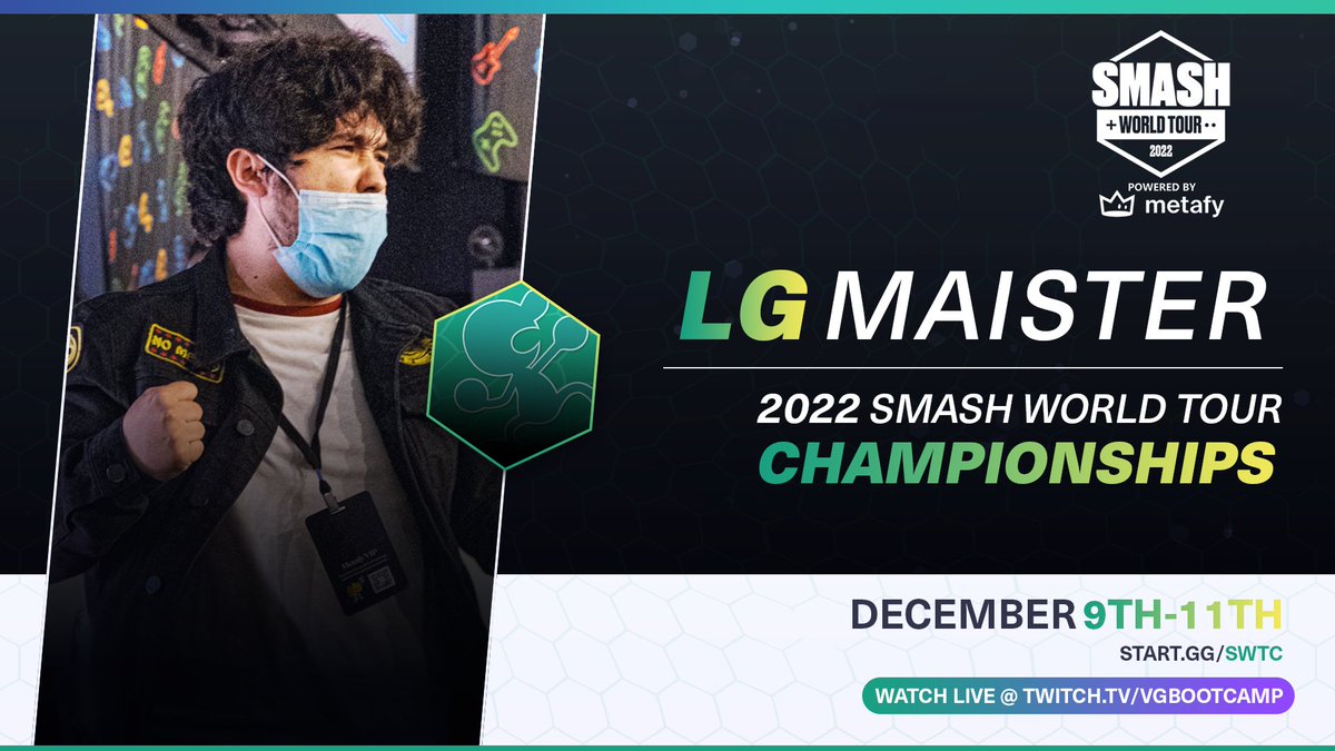 Smash World Tour 2022 (@smashworldtour) on Twitter photo No mercy. With strong showings in the US, Mexico, and Europe, <a href="/Maister_SSB/">LG | Maister</a> has qualified for the 2022 Smash World Tour Championships! #SWTC
Be here for history in the making: start.gg/swtc
📸 @PicsandPylons No mercy. With strong showings in the US, Mexico, and Europe, <a href="/Maister_SSB/">LG | Maister</a> has qualified for the 2022 Smash World Tour Championships! #SWTC
Be here for history in the making: start.gg/swtc
📸 @PicsandPylons