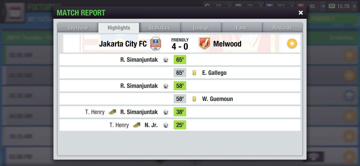 JakartaCityFC's tweet photo. FITEA @FITEA_Official Club World Cup 12th Edition
Quarter finals
vs @Melwood____
Agreed to play 113,9% at max https://t.co/5QO6xjTR1C