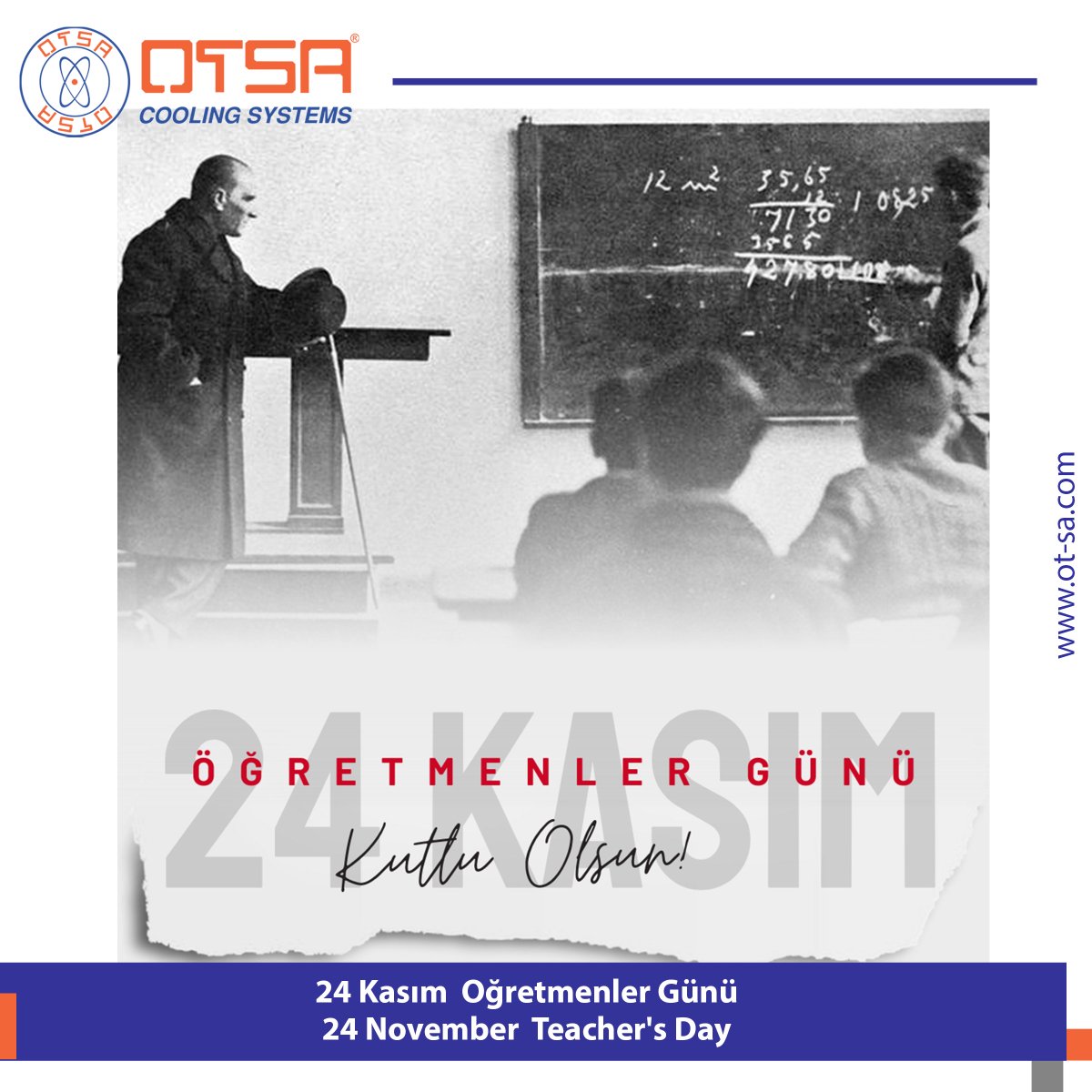 OtsaOfficial's tweet photo. 24 Kasım Öğretmenler Günü Kutlu Olsun !
24 November Happy Teacher's day !
#24KasımOEğretmenlerGuenue https://t.co/3hnpv3sKGW
