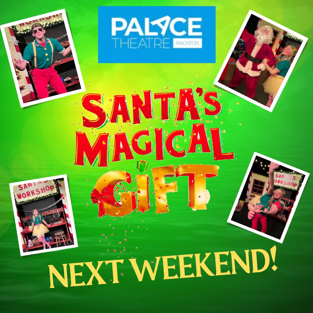 SamBradshawPro_'s tweet photo. BLACK FRIDAY OFFER - All tickets £9 and includes a free gift from Santa. Saturday 3rd and Sunday 4th December only! @Theatrepaignton #paignton #paigntonkids #paigntonmums @Paignton_Devon @VisitPaignton @BBCDevon https://t.co/h76aszzoAg