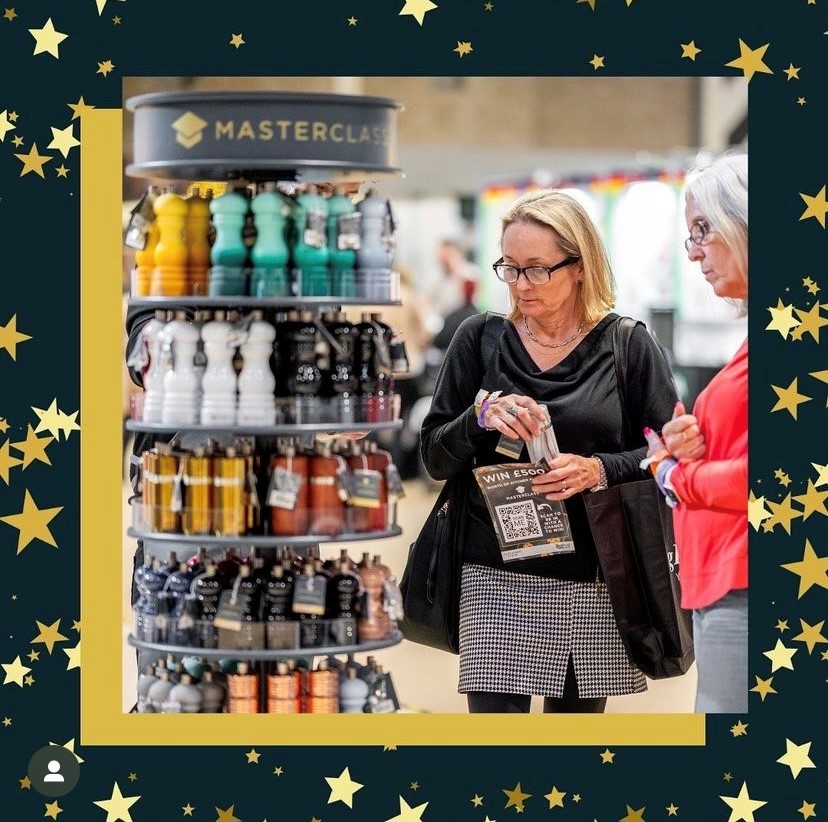 POSDigitalLTD's tweet photo. Today's the day! Who else is looking foward to the @bbcgoodfood? 🤩 Take a look at the Masterclass stand from the previous show with their bespoke display stands, all designed &amp; manufactured by us! 😁 https://t.co/Gn85ALjO1p