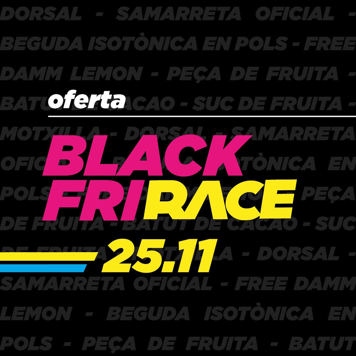 Aprofita el Black Friday i aconsegueix, amb la teva inscripció la Motxilla del Corredor més BRU-TAL gràcies als nostres col·laboradors i patrocinadors 🧃🍻🍏👕

#Sabadell #SBD #capdanyrace #running #thelastrush #cursacapdanysabadell #capdanyracesbd #BlackFriday #motxilla
