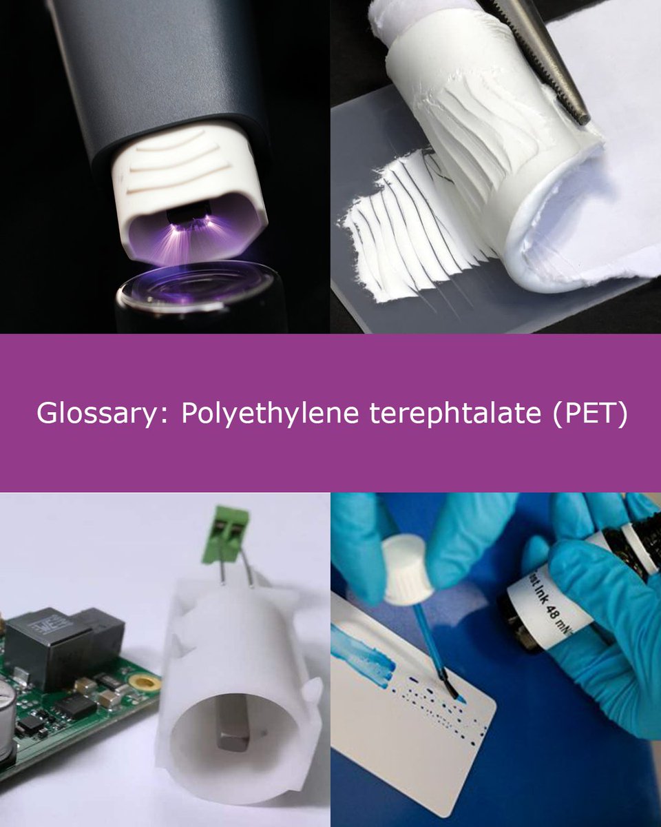 RelyonPlasma's tweet photo. PET is a #thermoplastic from the polyester family. Untreated PET has a surface energy of 48 mN/m and a water contact angle of 75.0°, 5 minutes after treatment with the #plasmabrush PB3 the values are 74.5 mN/m and 20.5°. More about possible materials: https://t.co/vUbe17nWZK https://t.co/zcVnktf3ir